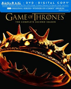 Game of Thrones: The Complete Second Season (Blu-ray/DVD Combo + Digital Copy) Cover