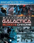 Cover Image for 'Battlestar Galactica: Blood &amp; Chrome (Unrated Edition -Two-Disc Combo Pack: Blu-ray + DVD + Digital Copy + UltraViolet)'