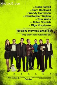 Seven Psychopaths (+UltraViolet Digital Copy) [Blu-ray] Cover