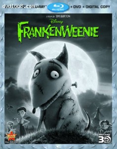 Frankenweenie (Four-Disc Combo: Blu-ray 3D/Blu-ray/DVD + Digital Copy) Cover