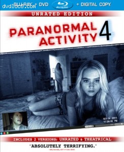 Paranormal Activity 4: Unrated Edition/Rated Version (Blu-ray/DVD Combo + Digital Copy + UltraViolet)