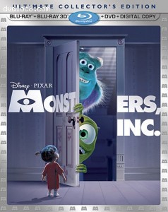 Monsters, Inc. (Five-Disc Ultimate Collector's Edition : 3D Blu-ray / Blu-ray / DVD Combo + Digital Copy) Cover