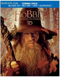 Hobbit: An Unexpected Journey (Blu-ray 3D/Blu-ray/DVD + UltraViolet Digital Copy Combo Pack), The