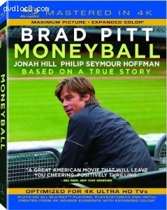 Cover Image for 'Moneyball (Mastered in 4K) (Single-Disc Blu-ray + Ultra Violet Digital Copy)'