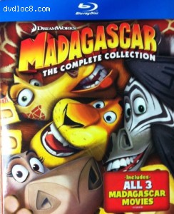 Madagascar: Complete Collection 1-3 [Blu-ray] Cover