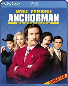 Anchorman: The Legend of Ron Burgundy (Unrated) [Blu-ray] Cover
