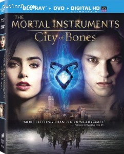 Cover Image for 'Mortal Instruments: City of Bones, The  (Two Disc Combo: Blu-ray / DVD + UltraViolet Digital Copy)'