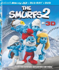 Smurfs 2, The  (Three-Disc Combo: Blu-ray 3D / Blu-ray / DVD + UltraViolet Digital Copy) Cover