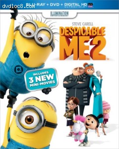 Despicable Me 2 (Blu-ray + DVD + Digital HD with UltraViolet) Cover