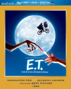 Cover Image for 'E.T. The Extra-Terrestrial (Blu-ray + DVD + Digital with UltraViolet)'