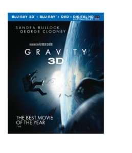 Gravity (Blu-ray 3D + Blu-ray + DVD + UltraViolet Combo Pack) Cover