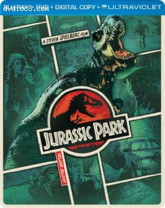Jurassic Park (Steelbook) (Blu-ray + DVD + DIGITAL with UltraViolet) Cover