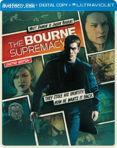 The Bourne Supremacy (Steelbook) (Blu-ray + DVD + DIGITAL with UltraViolet) Cover