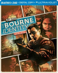 The Bourne Identity (Steelbook) (Blu-ray + DVD + DIGITAL with UltraViolet) Cover