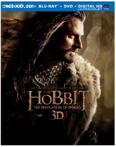 The Hobbit: The Desolation of Smaug (Blu-ray 3D + Blu-ray + DVD + Digital HD UltraViolet Combo Pack) Cover