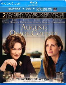 August: Osage County (Blu-ray + DVD + Ultraviolet HD) Cover