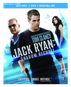Cover Image for 'Jack Ryan: Shadow Recruit (Blu-ray + DVD + Digital HD)'