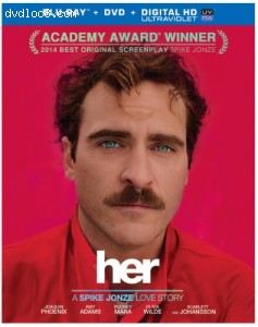 Her (Blu-ray + DVD + UltraViolet Combo Pack) Cover