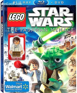 Lego Star Wars: The Padawan Menace BluRay + DVD Combo Pack Includes Exclusive Young Han Solo MiniFigure Cover