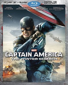 Captain America: The Winter Soldier (2-Disc Blu-ray 3D + Blu-ray + Digital HD) Cover