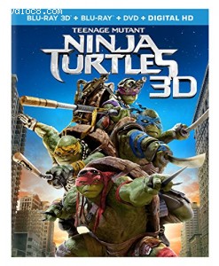 Teenage Mutant Ninja Turtles (Blu-ray 3D + Blu-ray + DVD + Digital HD)