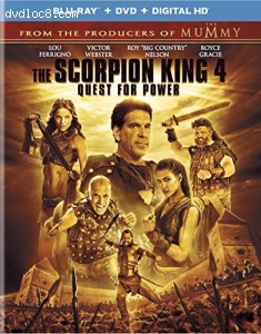 Cover Image for 'Scorpion King 4, The : Quest for Power (Blu-ray + DVD + DIGITAL HD)'