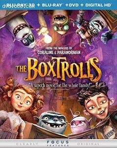 The Boxtrolls (Blu-ray 3D + Blu-ray + DVD + DIGITAL HD with UltraViolet) Cover