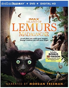 Island of Lemurs: Madagascar (Blu-ray + DVD + Digital HD UltraViolet Combo Pack With Bonus Blu-ray 3D) Cover