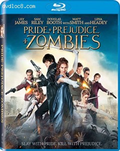 Pride + Prejudice + Zombies [Blu-ray] Cover