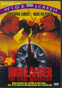Highlander 3: The Final Dimension Cover