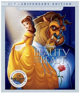 Beauty and the Beast: 25th Anniversary Edition - (BD+DVD+DIGITAL HD) [Blu-ray] Cover