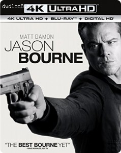Jason Bourne [4K Ultra HD + Blu-ray + Digital HD] Cover