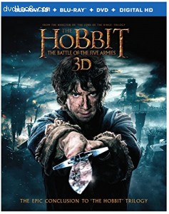 Cover Image for 'Hobbit, The: The Battle of the Five Armies (3D Blu-ray + Blu-ray)'