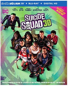 Suicide Squad [3D + Blu-ray + Digital HD] Cover
