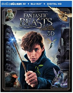 Fantastic Beasts and Where to Find Them (3D + Blu-ray + DVD + Digital HD + UltraViolet) Cover