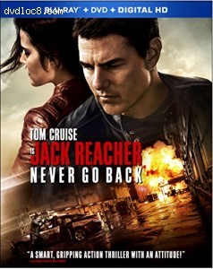 Jack Reacher: Never Go Back [Blu-ray + DVD + Digital HD] Cover