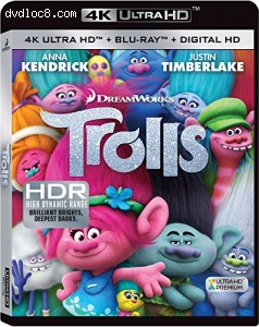 Trolls [4K Ultra HD + Blu-ray + Digital HD] Cover