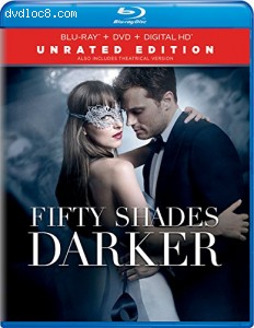 Fifty Shades Darker - Unrated Edition (Blu-ray + DVD + Digital HD) Cover