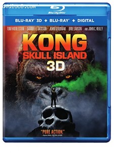 Kong: Skull Island (3D Blu-ray + Blu-ray + Digital  Combo Pack) Cover