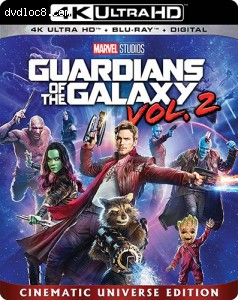 Guardians of the Galaxy Vol. 2 [4K Ultra HD + Blu-ray + Digital] Cover