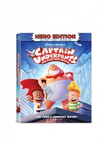 Captain Underpants: The First Epic Movie [Blu-ray + DVD + Digital HD] Cover