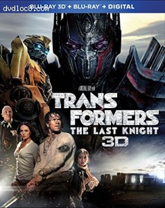 Transformers: The Last Knight [Blu-ray 3D + Blu-ray + Digital] Cover