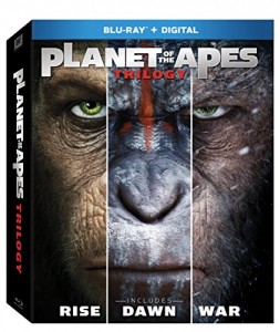 Planet of the Apes Trilogy [Blu-ray + Digital] Cover
