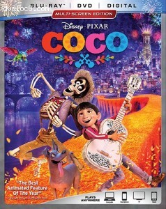 Coco [Blu-ray + DVD + Digital] Cover
