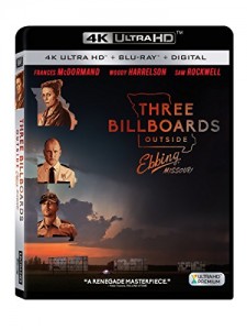 Three Billboards Outside Ebbing, Missouri [4K Ultra HD + Blu-ray + Digital] Cover
