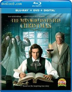 Man Who Invented Christmas, The [Blu-ray + DVD + Digital] Cover