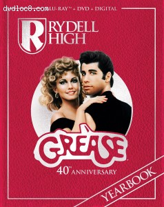 Grease: 40th Anniversary Edition Digibook [Blu-ray + DVD + Digital] Cover