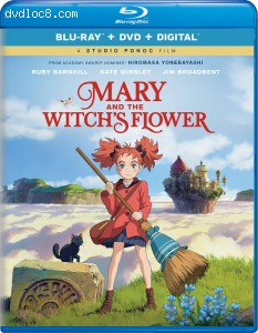 Mary and the Witchâ€™s Flower [Blu-ray + DVD + Digital] Cover