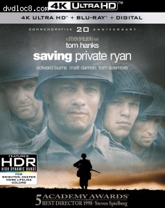 Saving Private Ryan: Commemorative 20th Anniversary Edition [4K Ultra HD + Blu-ray + Digital] Cover