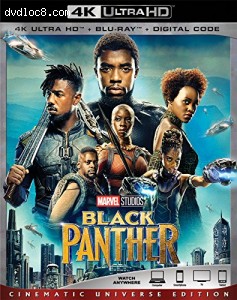 Black Panther [4K Ultra HD + Blu-ray + Digital] Cover